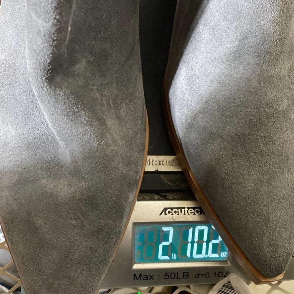 Marc Fisher Women's Gray Suede Bootie Size 12 - Picture 7 of 7